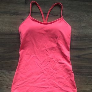 Lululemon hot pink tank, size 4